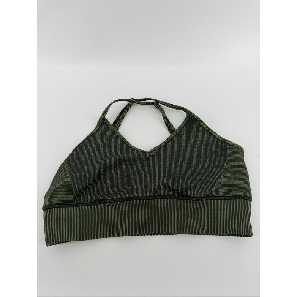 Alo Yoga Seamless Illusion Bra Tank Green L